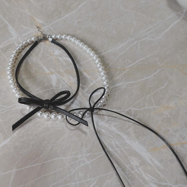 ribbon knot choker