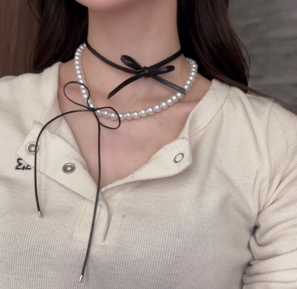 ribbon knot choker